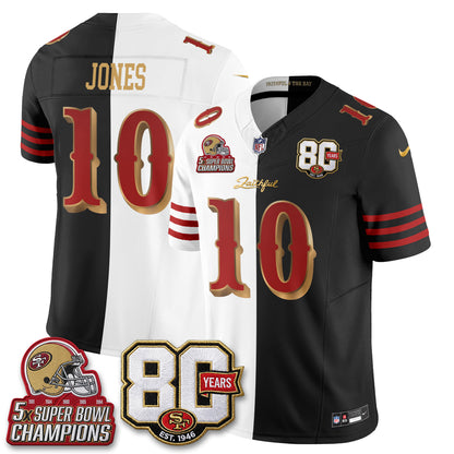 SF Rivalries Split Edition Vapor Jersey - Stitched