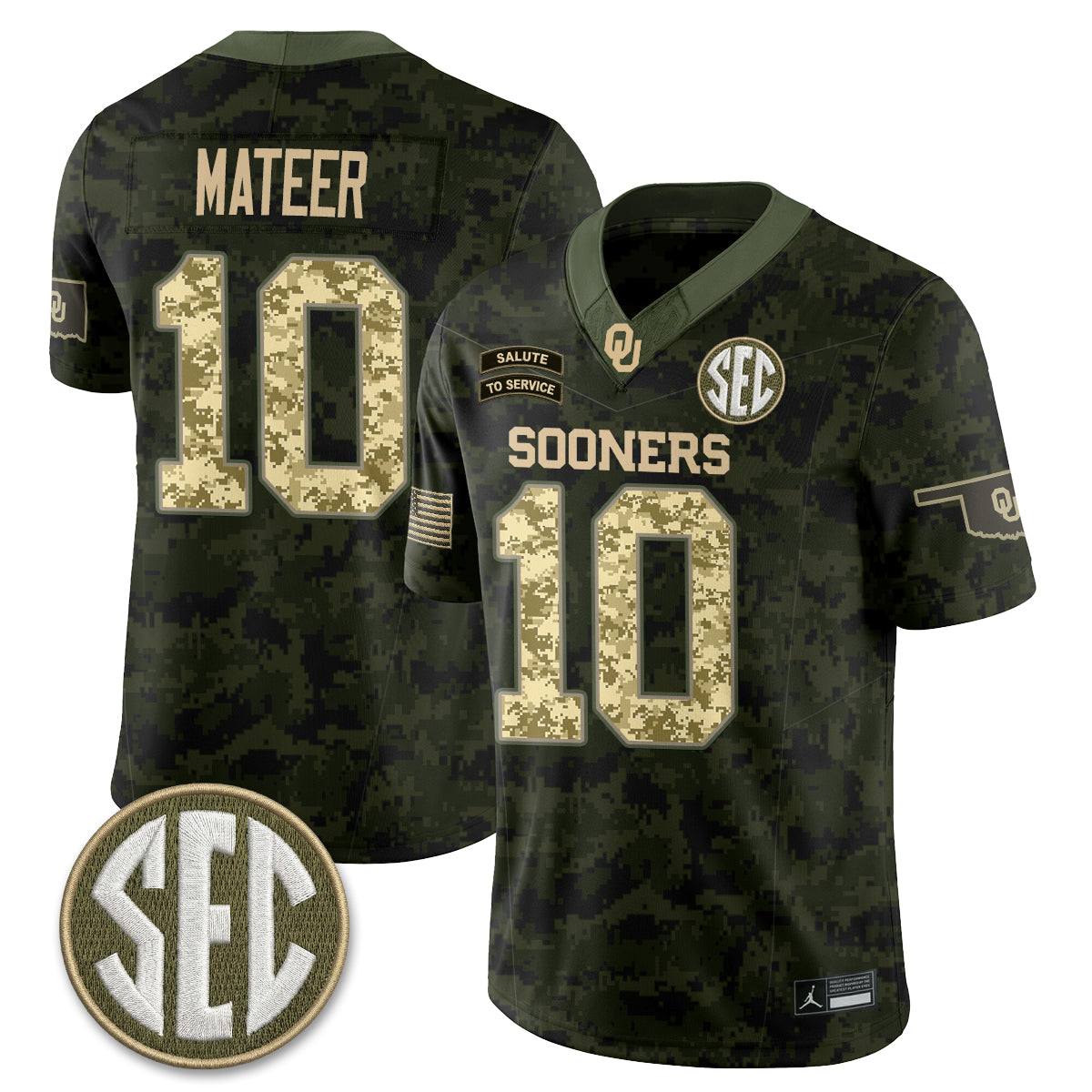 OU 2026 Salute to Service Vapor Jersey - Stitched