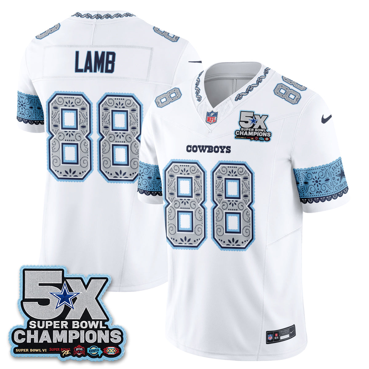 Dallas Cowboys 2026 Hispanic Month Edition Vapor Jersey - Stitched