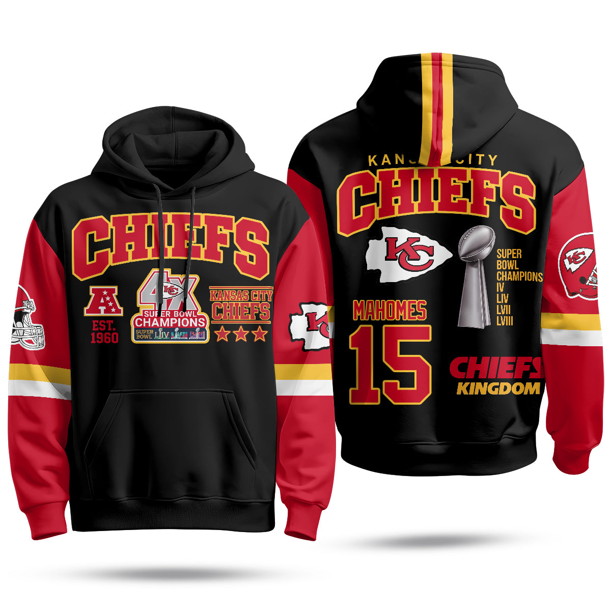 KC 4X Champs Gold Edition Fleece Hoodie - Printed