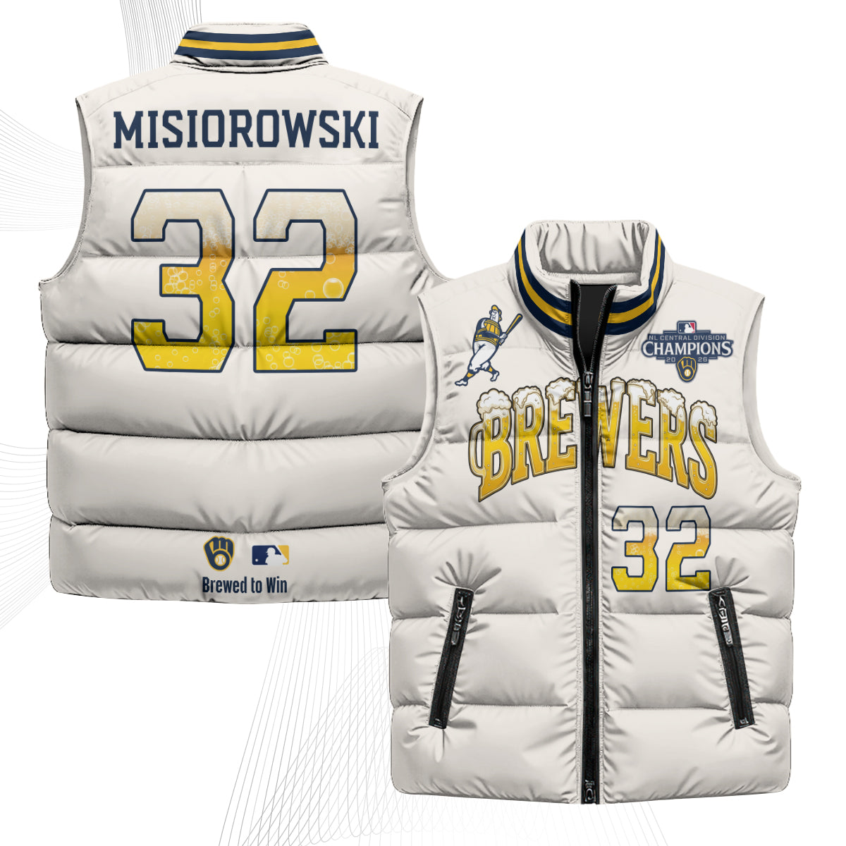 MIL 2026 NL Division Champs Puffer Vest - Printed