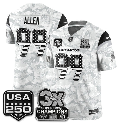 Denver Broncos 2026 Salute to Service Edition Vapor Jersey - Stitched