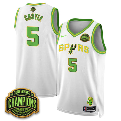 San Antonio Spurs 2026 Basketball Finals Alien Style Vapor Jersey - Stitched