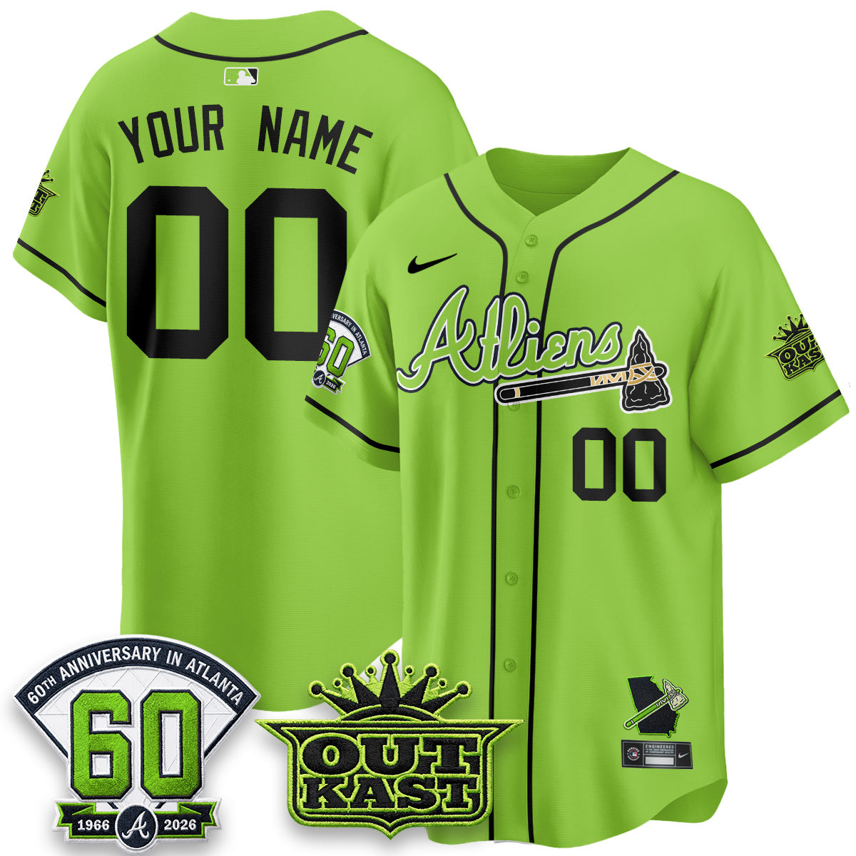 ATL x Outkast Atliens Custom Vapor Jersey - Stitched