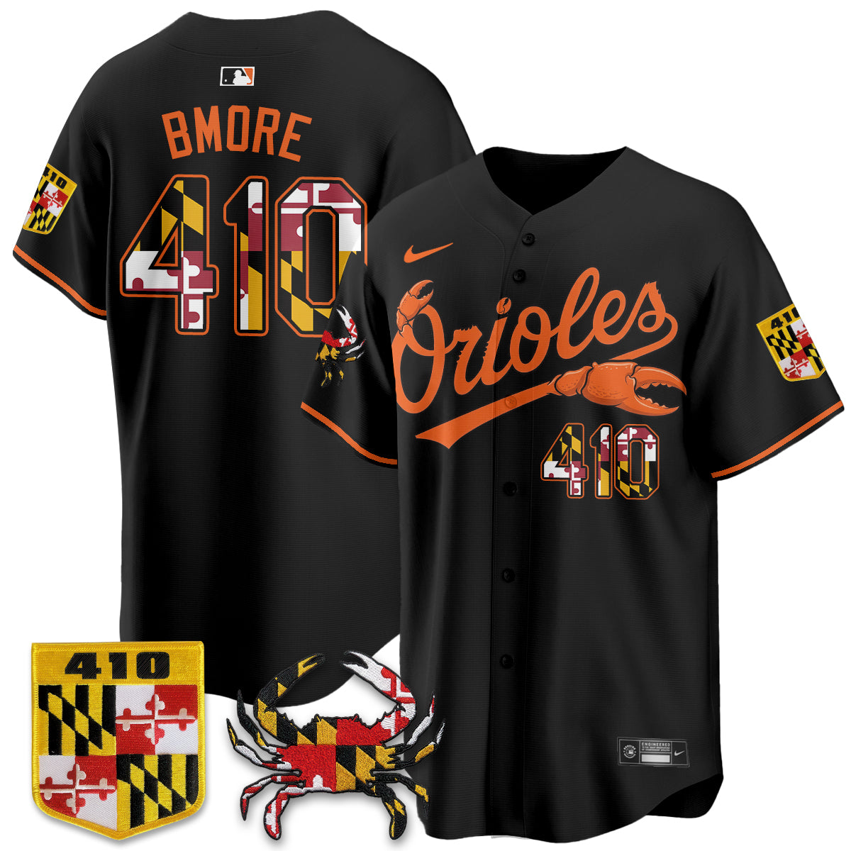 BAL Crab x Maryland Vapor Limited Jersey - Stitched
