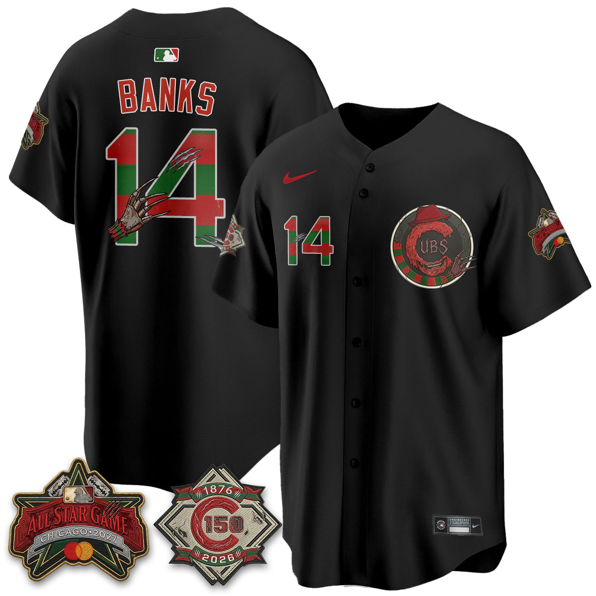 CHC A Nightmare on Wrigley Field Edition Vapor Jersey - Stitched