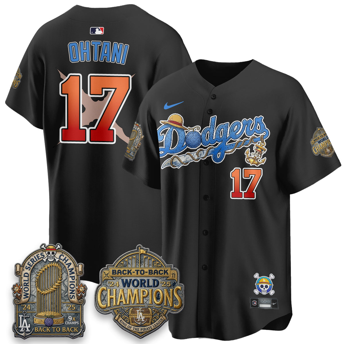 LAD x OP Japanese Cartoon Vapor Limited Jersey - Printed