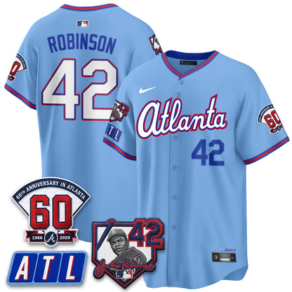 ATL 2026 Jackie Robinson Day Vapor Limited Red Jersey - All Stitched