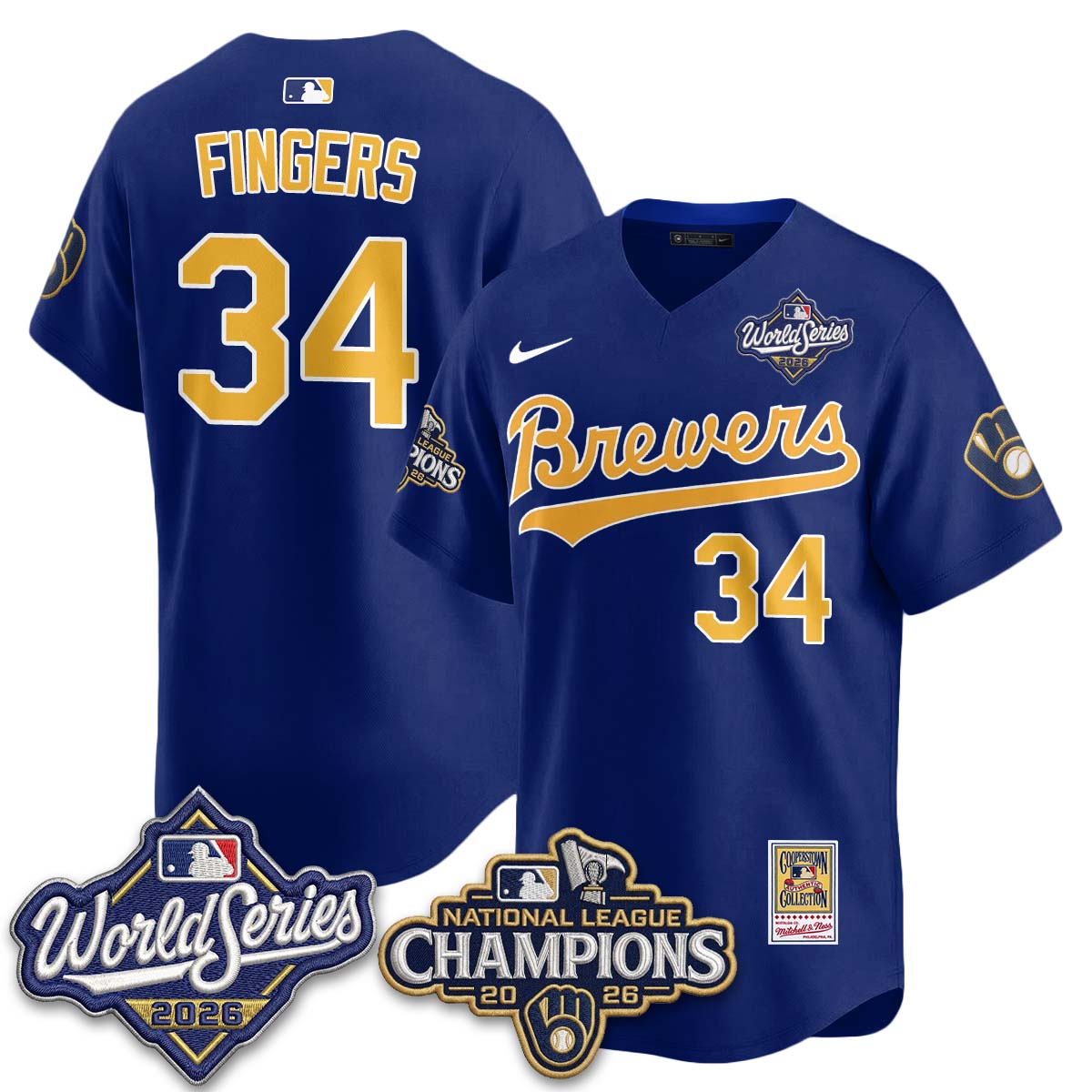 MIL 2026 NL Champions Throwback Jersey - Stitched