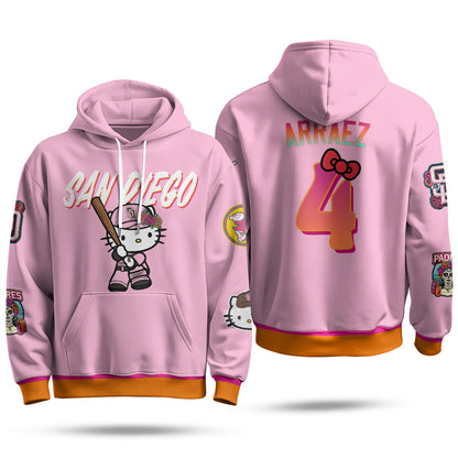 SD x Meow KT Fleece Hoodie - Printed