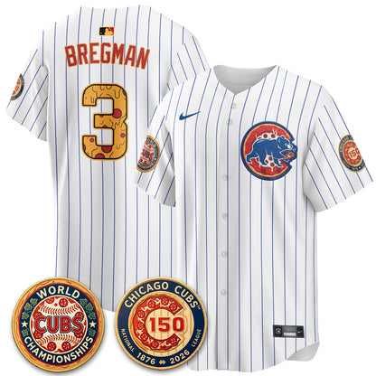 Chicago Cubs Deep Dish Pizza Vapor Limited Jersey - Stitched