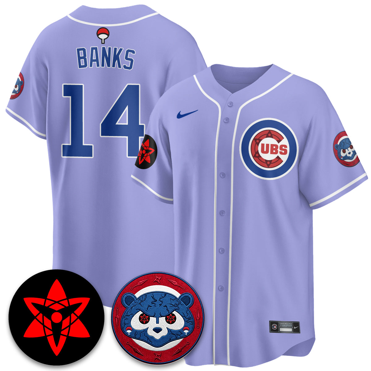 Chicago Cubs Uchiha Sasuke Vapor Limited Jersey - Stitched