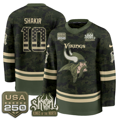 MIN 2026 Salute To Service Edition Hockey Jersey - Printed