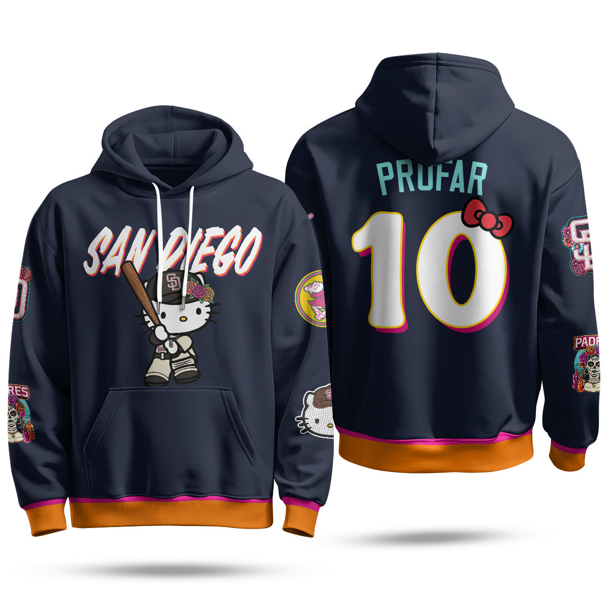SD x Meow KT Fleece Hoodie - Printed