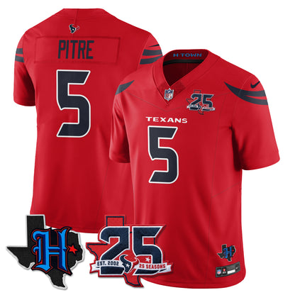 HOU 25th Seasons in 2026 Basic Vapor Limited Jersey - All Stitched