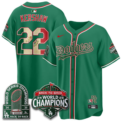 Los Angeles Dodgers x Mexico Style Vapor Jersey - Stitched