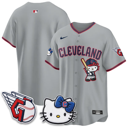 Cleveland Guardians x Meow KT Vapor Jersey - Stitched