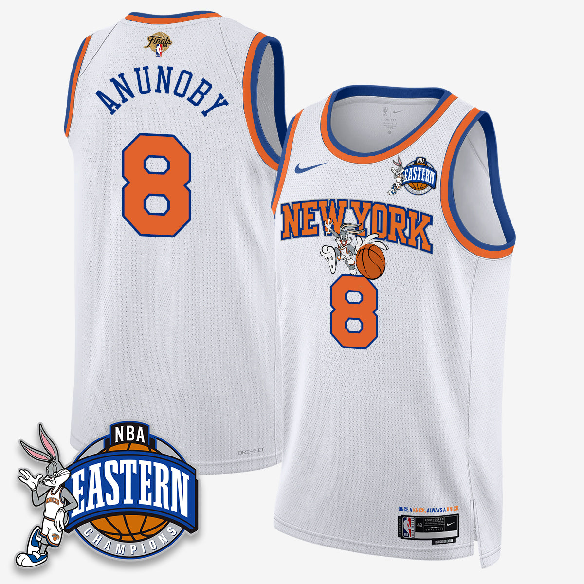 New York Knicks 2026 NBA Finals x Bunny Vapor Jersey - Stitched