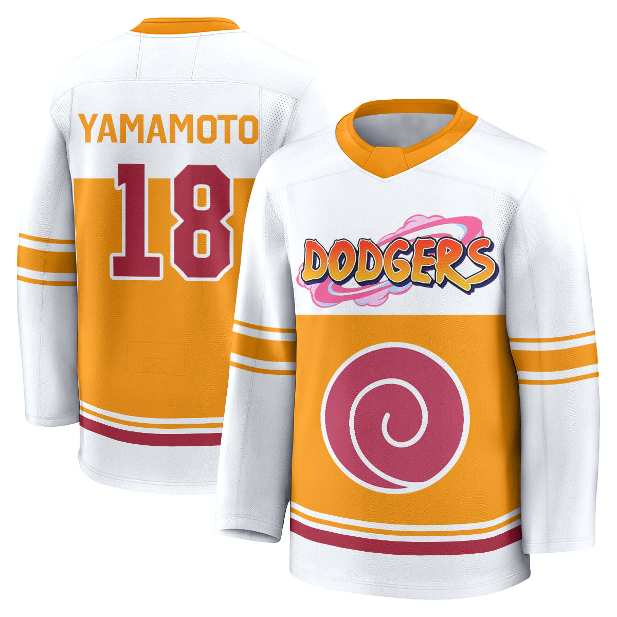 Los Angeles Dodgers Naruto Edition Vapor Hockey Jersey - Stitched