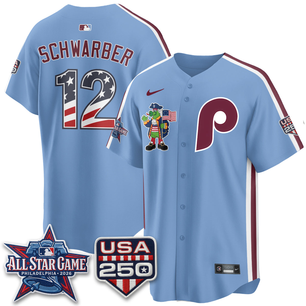 Philadelphia Phillies 2026 All Star Phanatic Edition Vapor Jersey - Stitched