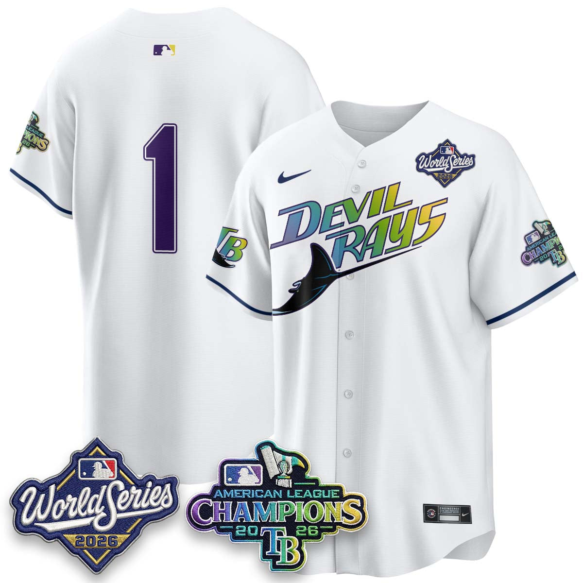 TBR WS26 &  2026 AL Champions Limited Gray Jersey - Stitched N2