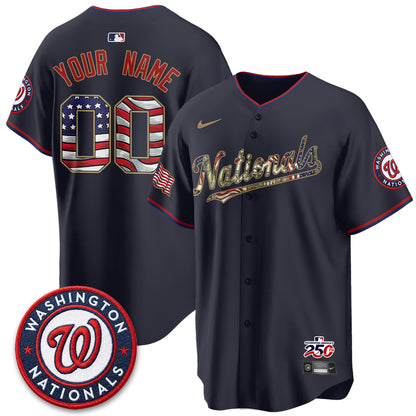WSH 2026 Independence Day USA Vapor Custom Jersey - Stitched