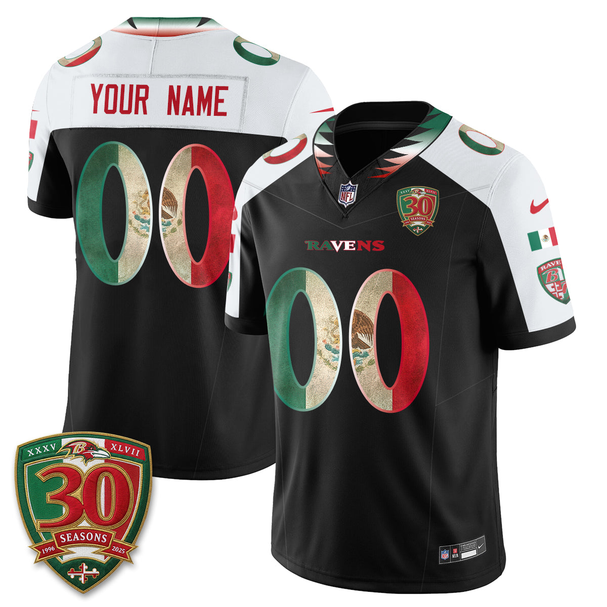 BAL Mexico Edition Vapor Custom Jersey - Stitched