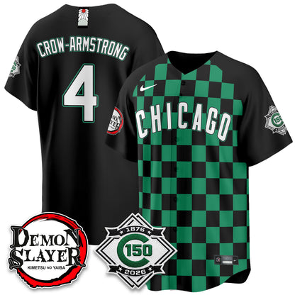 Chicago Cubs Demon Slayer Vapor Limited Jersey - Stitched