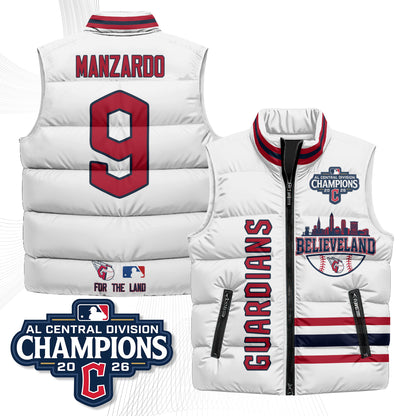CLE Believeland Puffer Vest - Printed