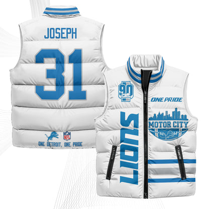 DET Motor City Puffer Vest - Printed