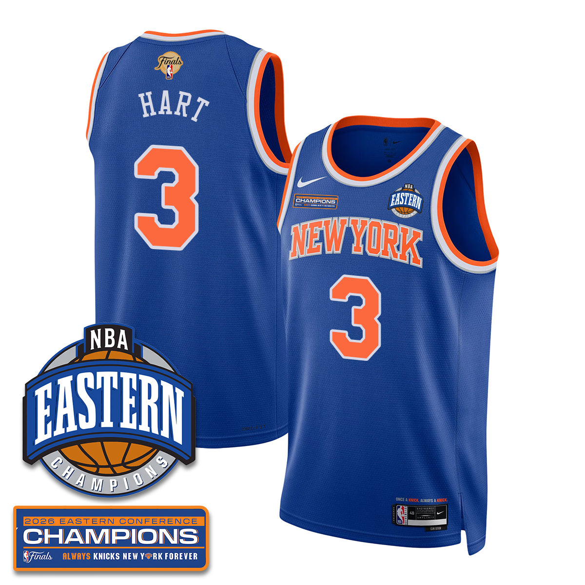 NYK 2026 NBA Eastern Conference Champions City Connect Jersey - Stitched