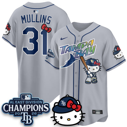 Tampa Bay Rays x Meow KT 2026 AL East Champs Vapor Jersey - Stitched