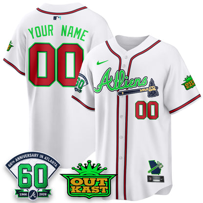 ATL x Atliens Cool Base Galaxy Version Custom Jersey - Stitched
