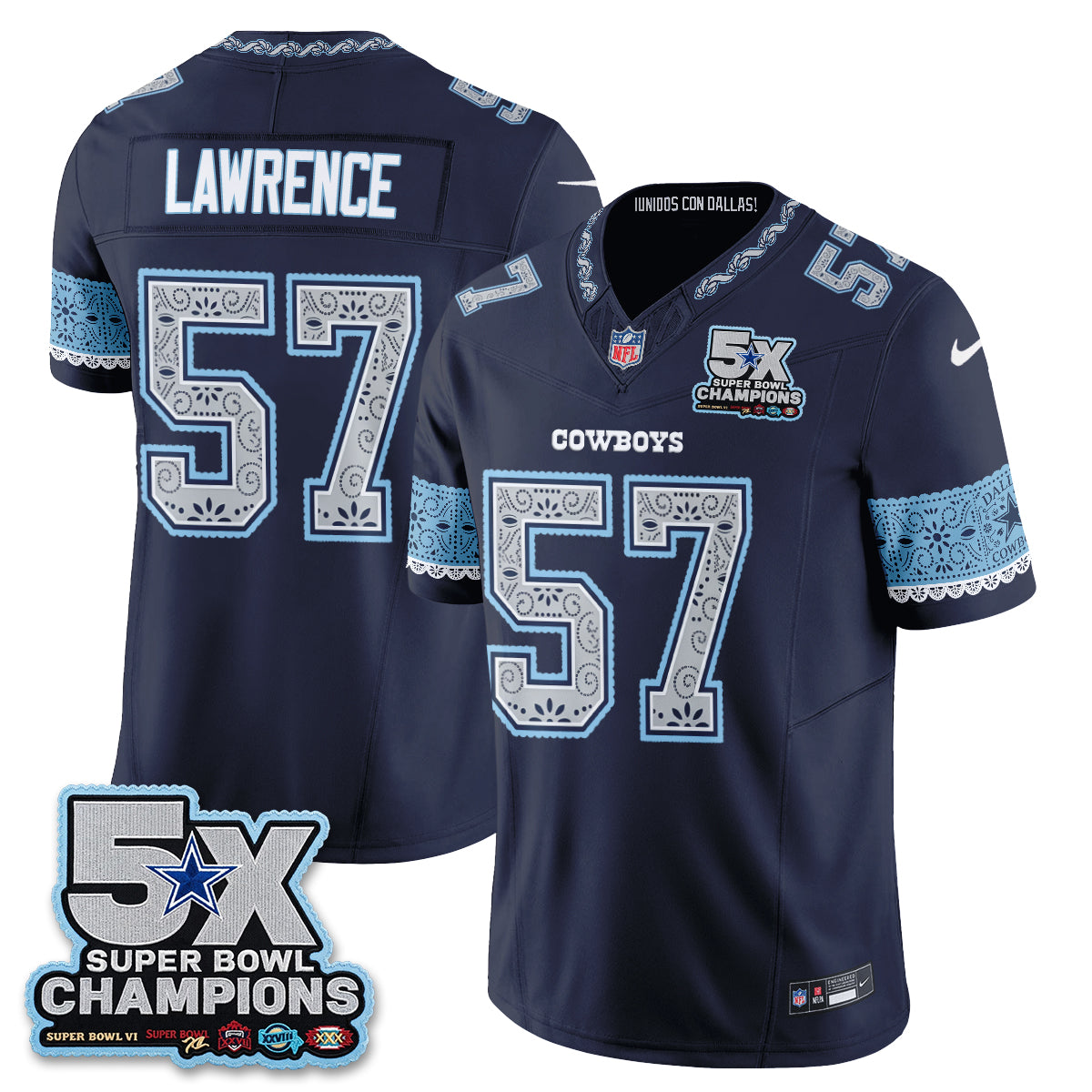 Dallas Cowboys 2026 Hispanic Month Edition Vapor Jersey - Stitched