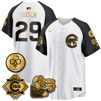 CHC 150th Anniversary Harry Caray Holy Cow Vapor Premier Limited Jersey - All Stitched V3