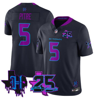 HOU 25th Seasons in 2026 DJ Screw Vapor Limited Jersey - All Stitched
