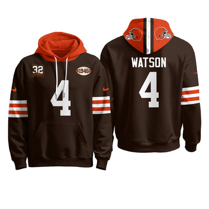 CLE 1946 Anniversary Patch Fleece Hoodie - Printed