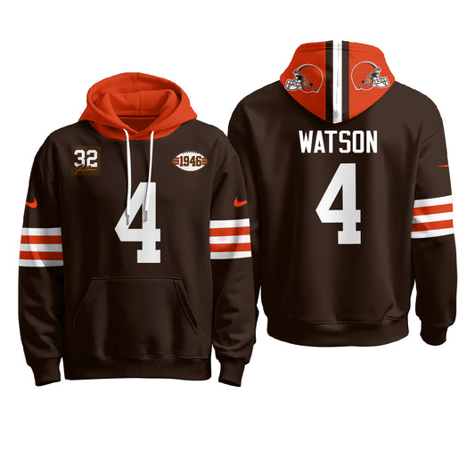 CLE 1946 Anniversary Patch Fleece Hoodie - Printed
