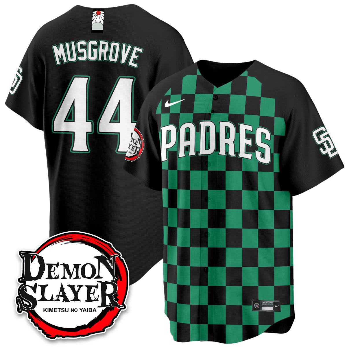 San Diego Padres Demon Slayer Vapor Limited Jersey - Stitched