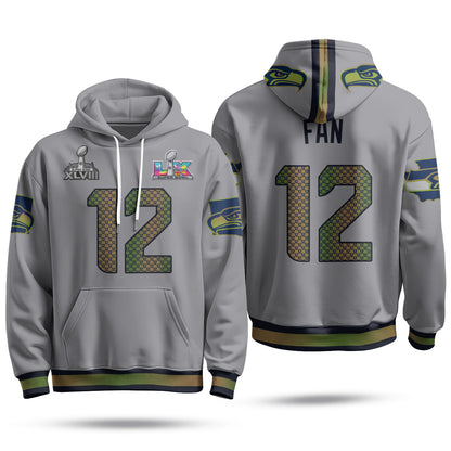 SEA S.Bowl Champs Fleece Hoodie - Printed