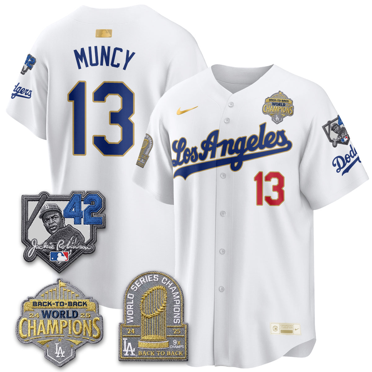LAD 2026 New Era Gold Collection Vapor Limited Jersey - B2B Champs - All Stitched