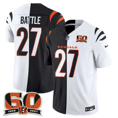 Cincinnati Bengals Split Edition Vapor Jersey - Stitched