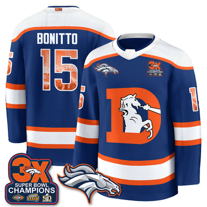 DEN Fan Gear Edition Hockey Jersey - Stitched