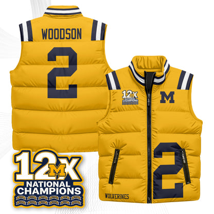 MICH 12X Champs Puffer Vest - Printed