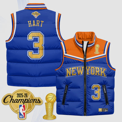 NYK Champions Night Puffer Vest - Printed