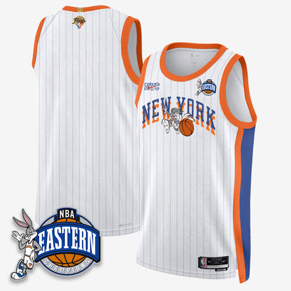 New York Knicks 2026 NBA Finals x Bunny Vapor Jersey - Stitched