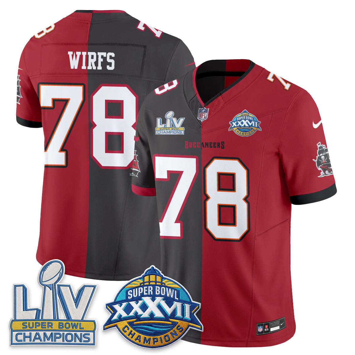 TB S.Bowl Split Edition Vapor Jersey - Stitched