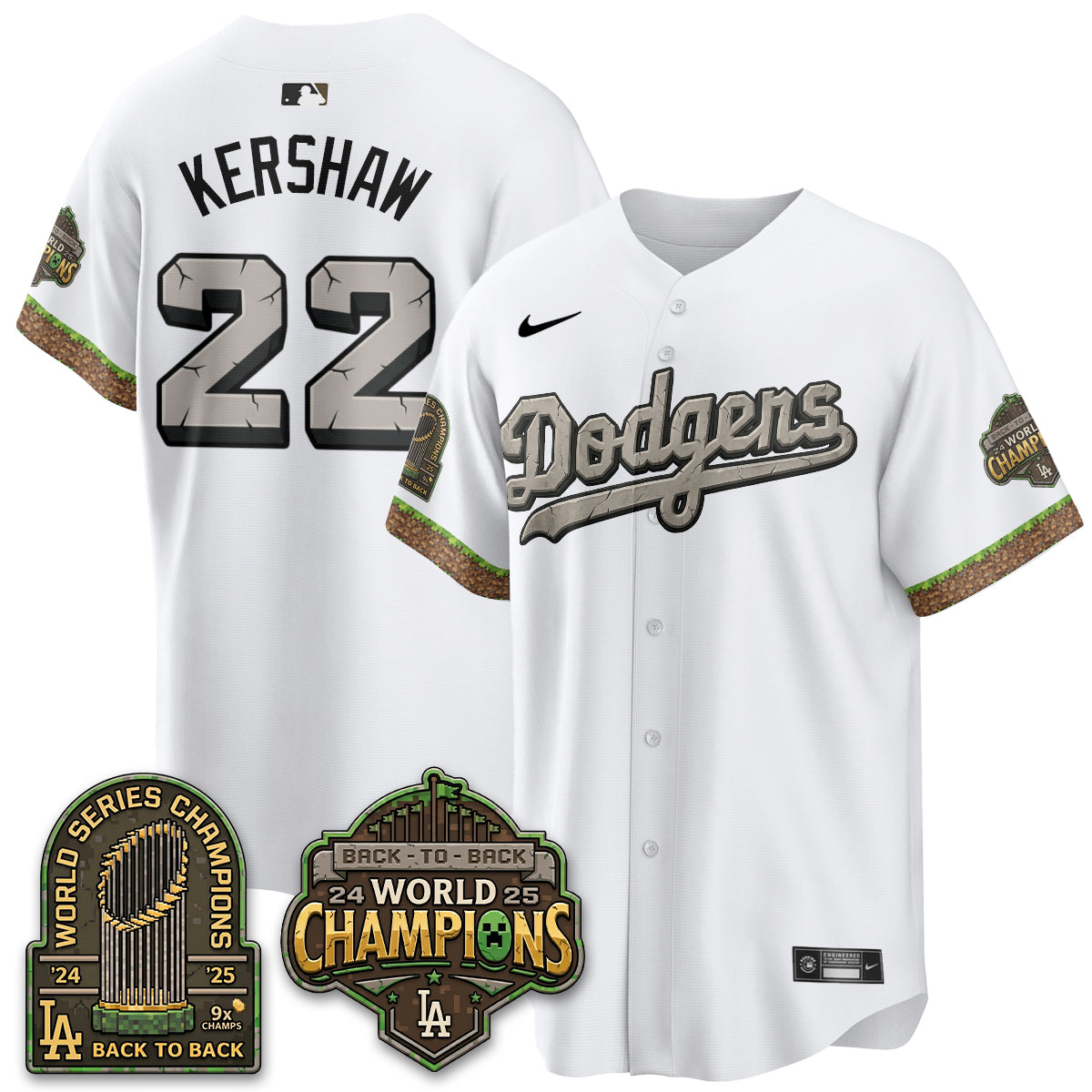 Los Angeles Dodgers x Voxel Game Vapor Jersey - Printed