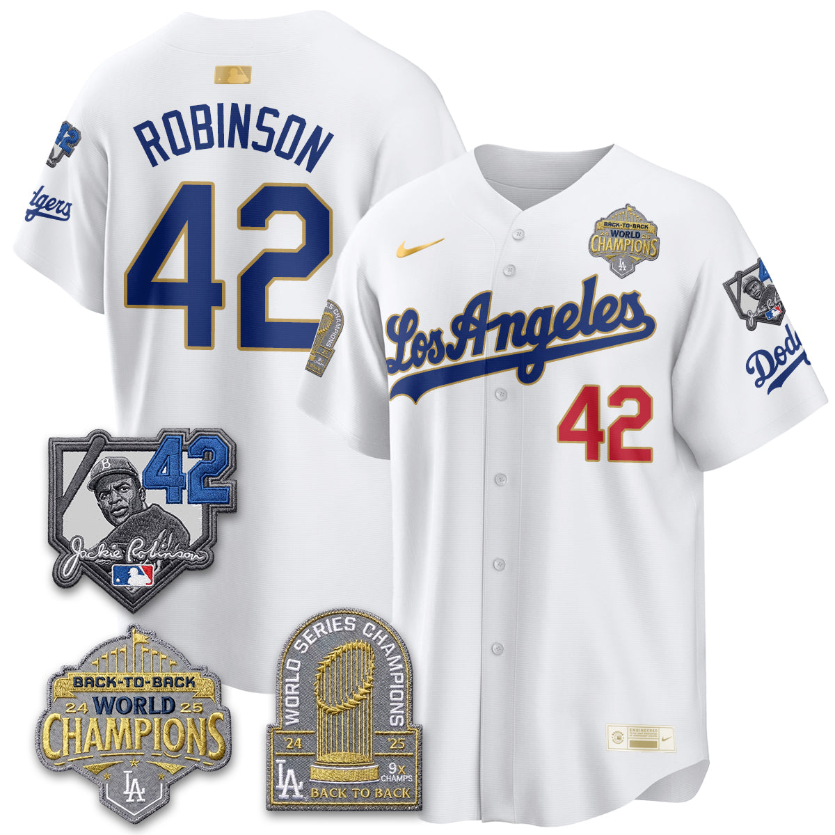 LAD 2026 New Era Gold Collection Vapor Limited Jersey - B2B Champs - All Stitched