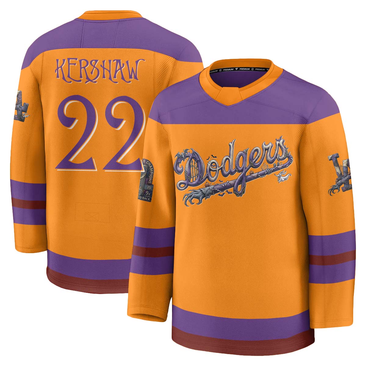 LAD Nightmare Halloween Edition Hockey Jersey - Printed
